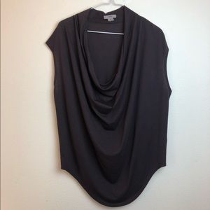 Helmut Lange Sleeveless Layered Scoop Neck Blouse